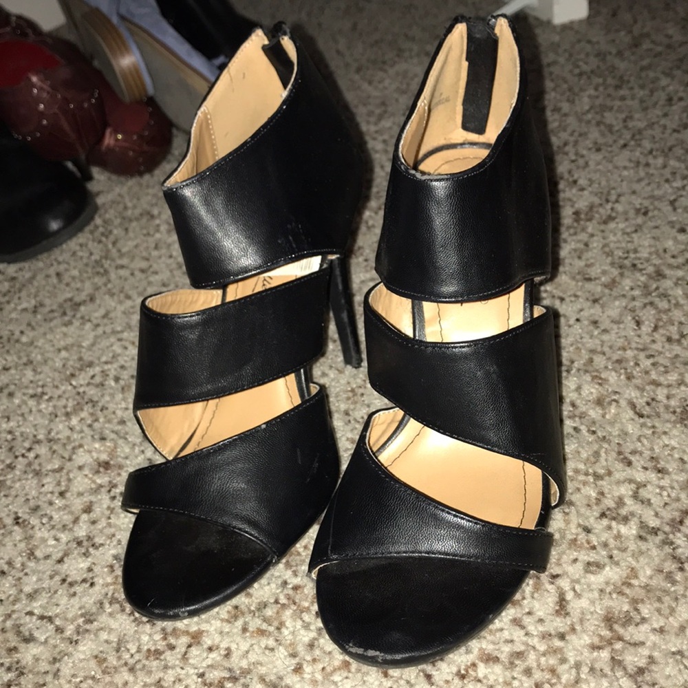 Black Caged Heels - image 3